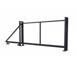 Откатные ворота Grand Line Жалюзи (2,0*4 м) RAL 7024 Откатные ворота Grand Line Жалюзи (2,0*4 м) RAL 7024